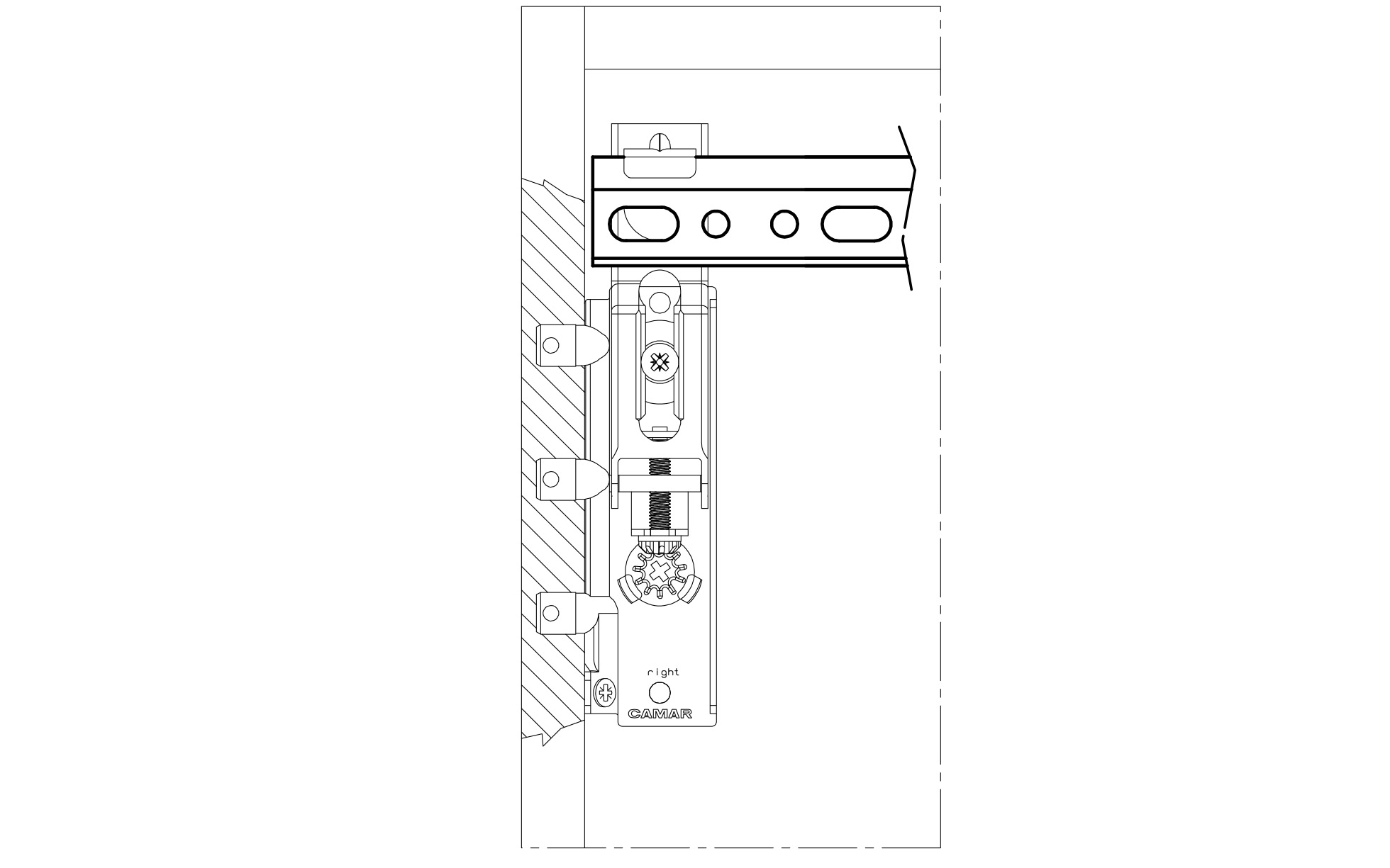 Bracket type 818, left