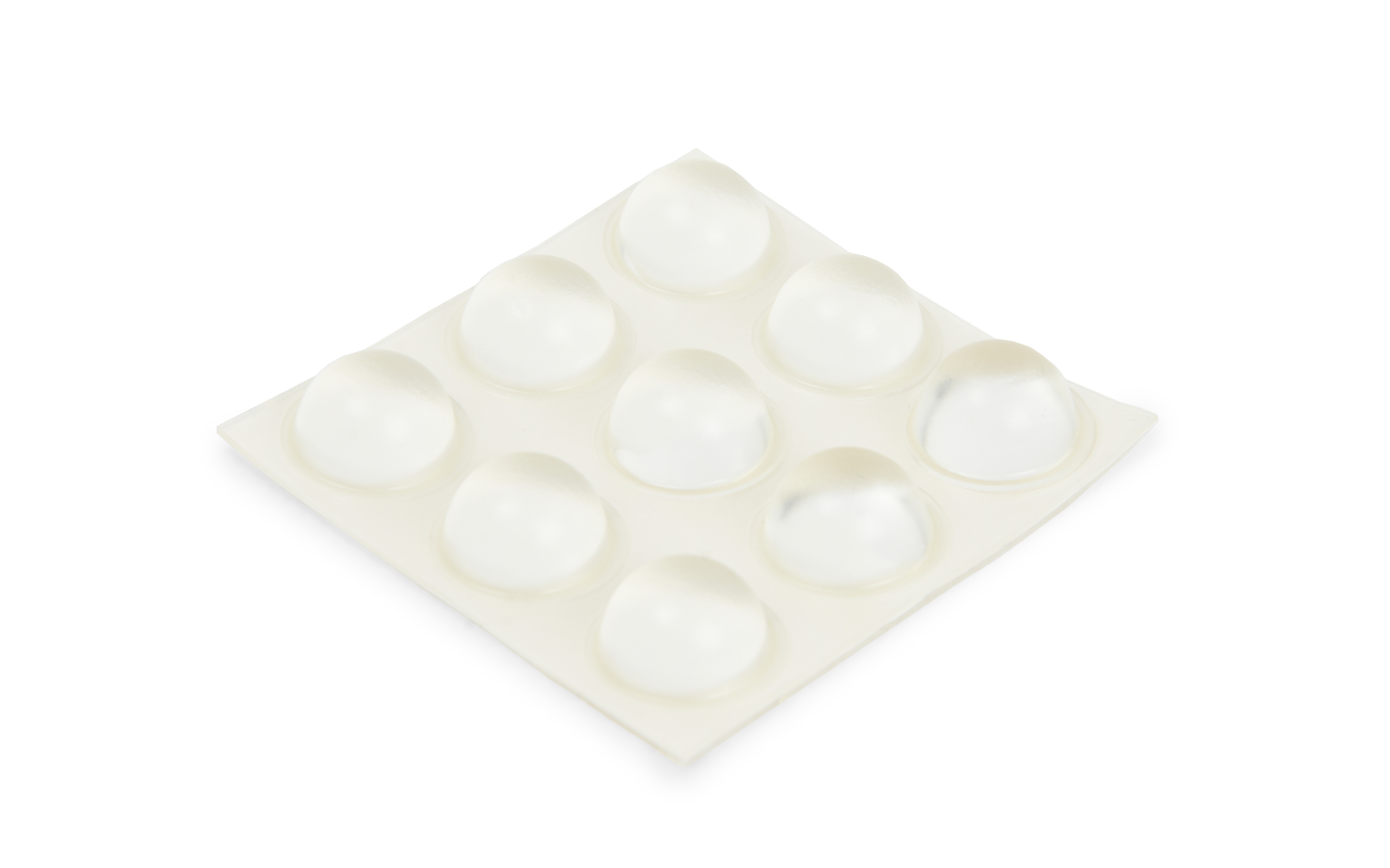 Adhesive bumpers 19 mm, transparent