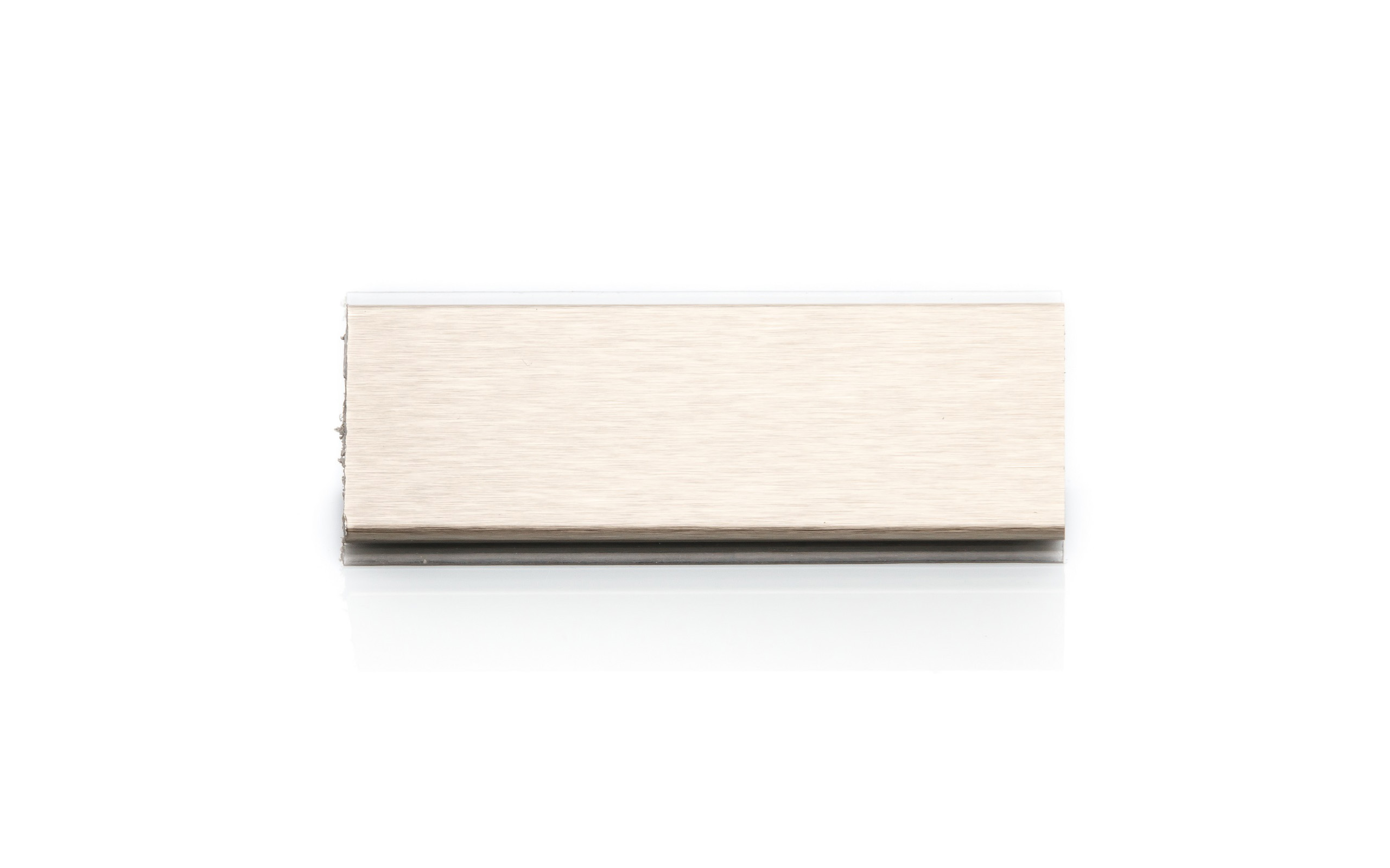 Backsplash, stainless steel (inox) color, length 4 m