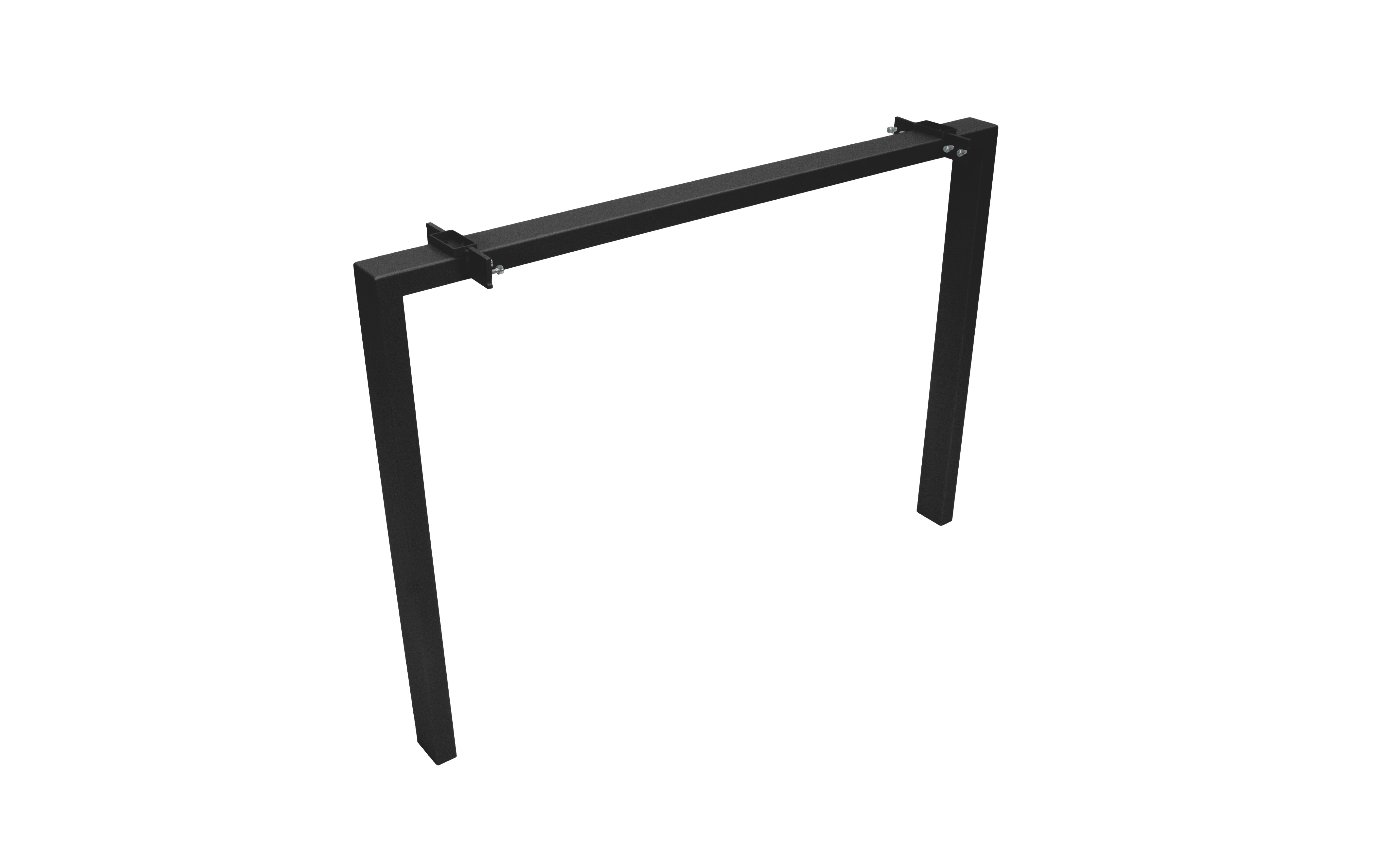 Table leg LEIDA 1000, antracit structure color (central leg, beam connections from both sides)