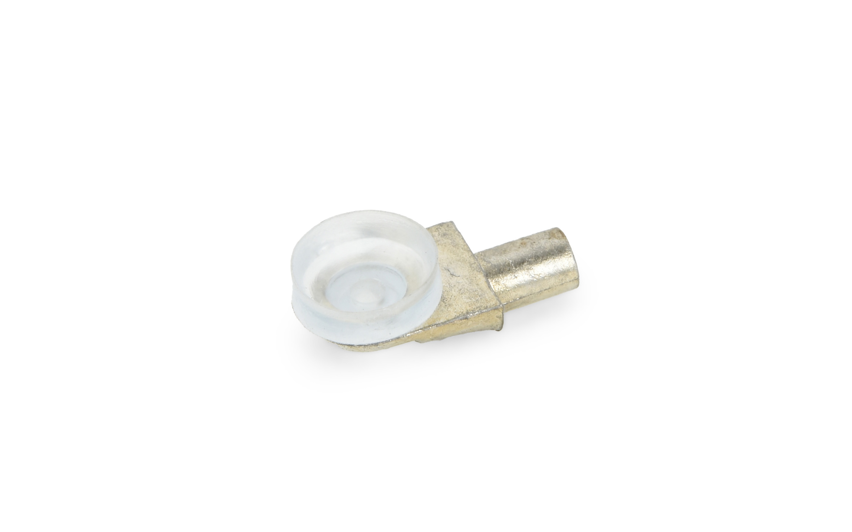 Glass shelf support, flat, chrome, 100 pcs