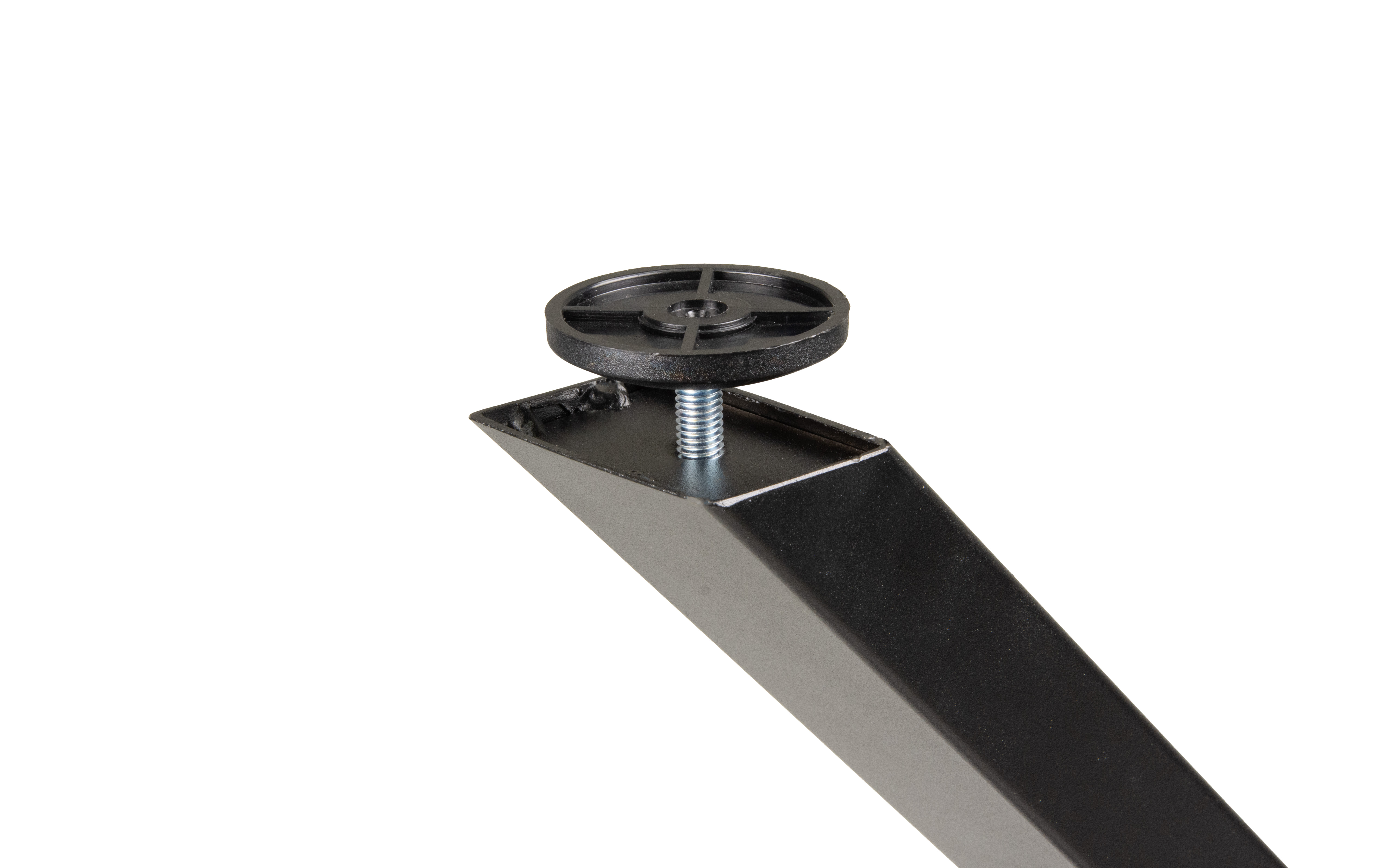 Table leg Black Iron X, black structure