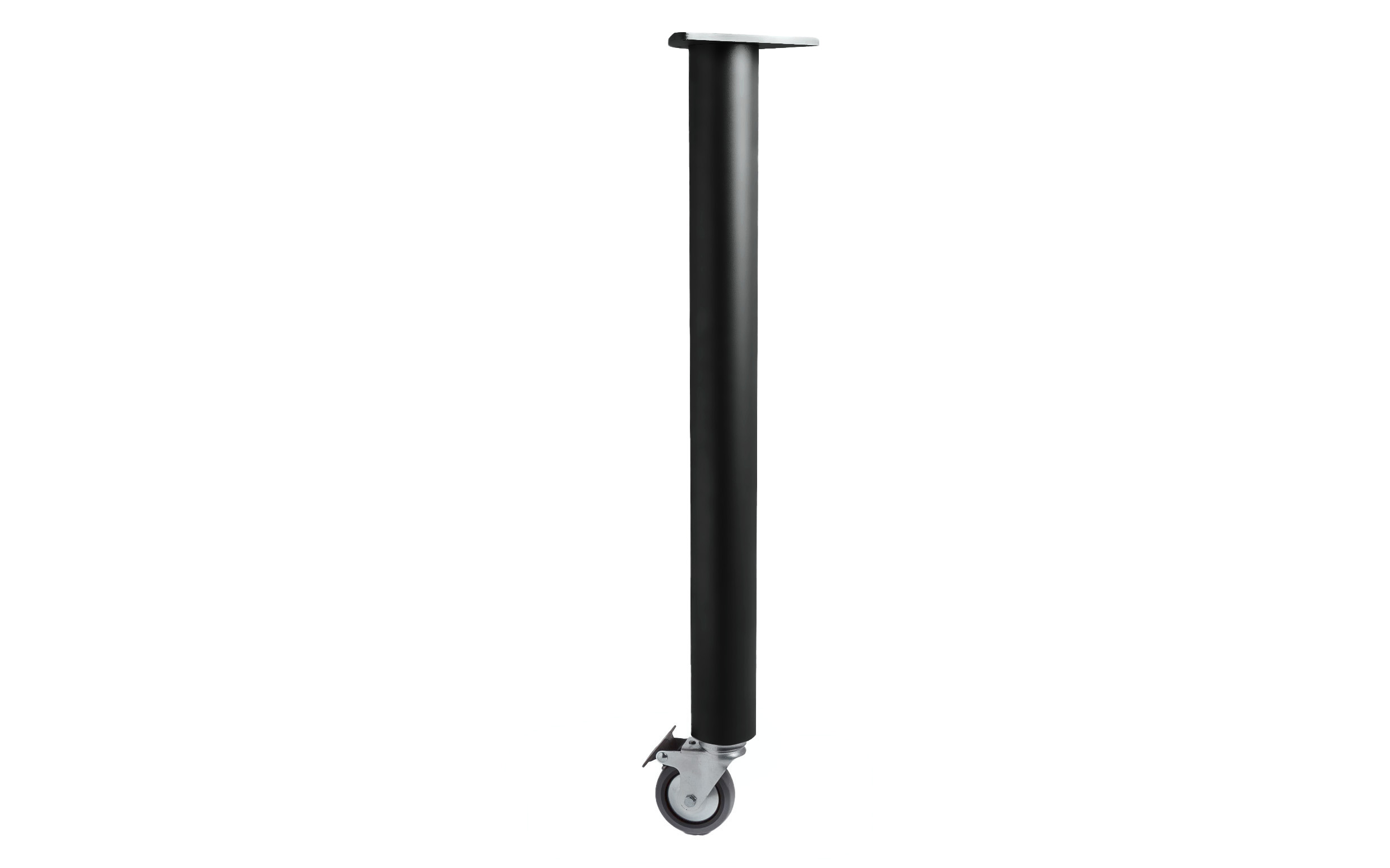 Table leg BLAŽIČ D 60 mm, with caster, black color