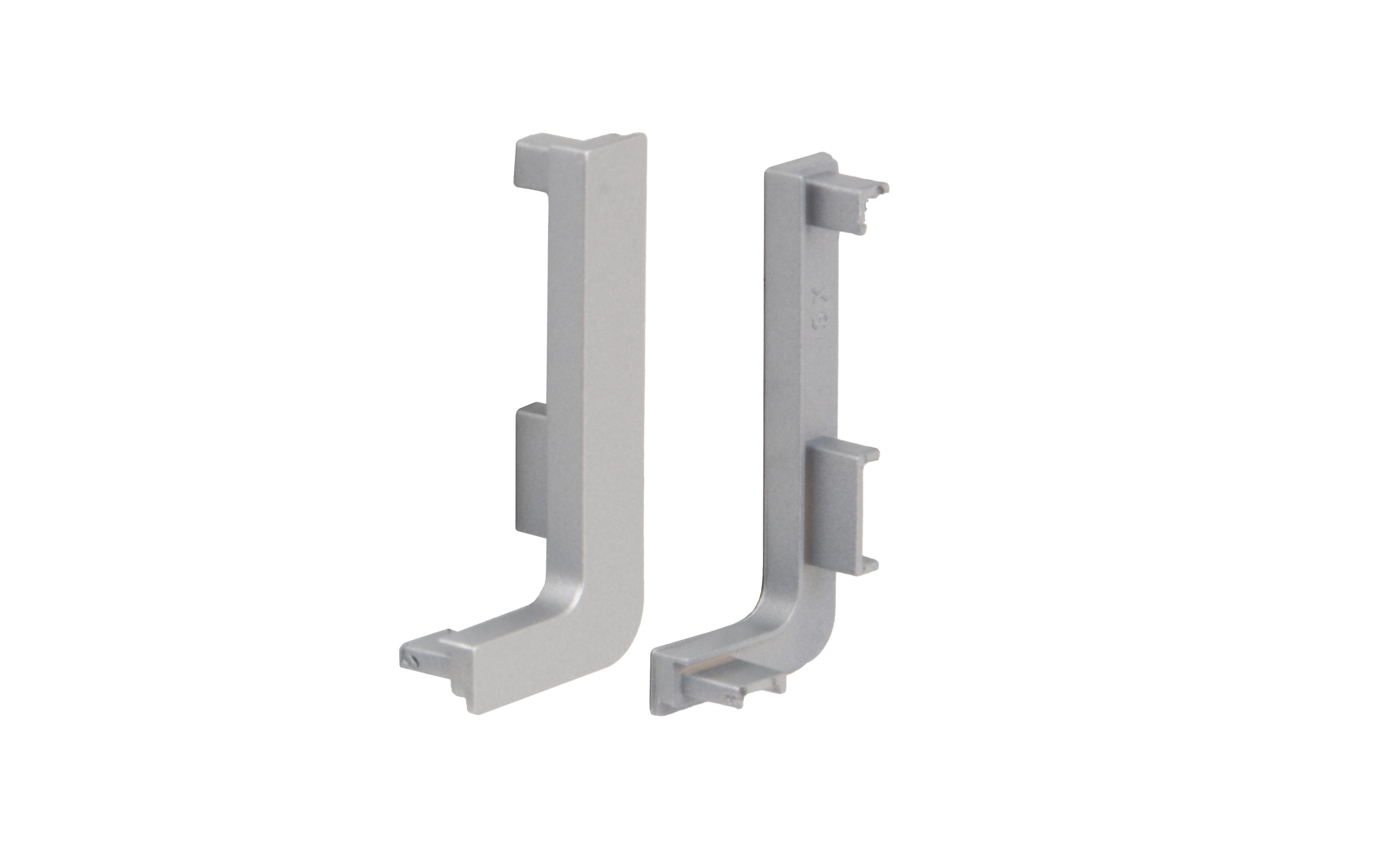 End cap for Gola Opes L profile, silver, Type 1043
