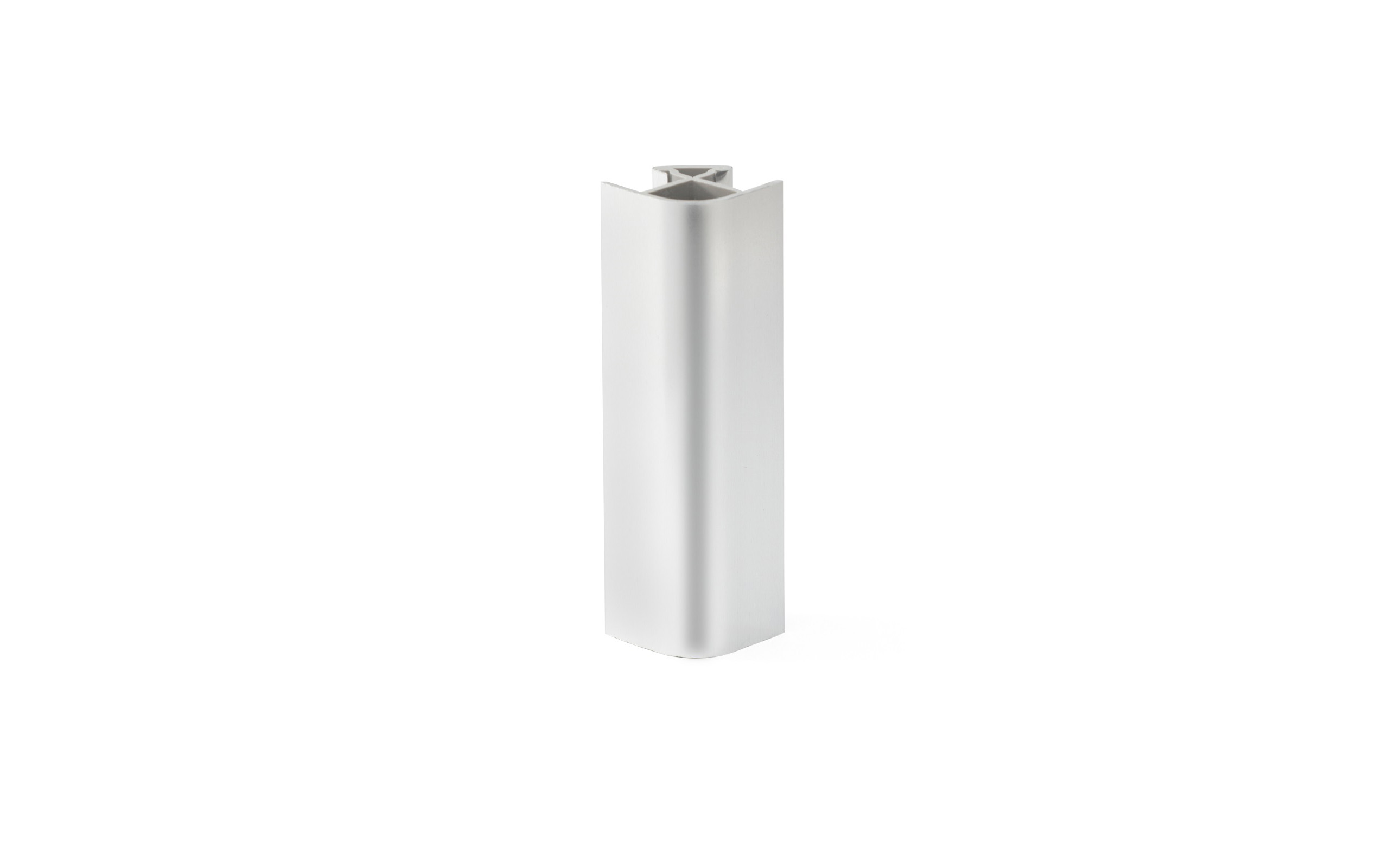 Vogalnik podnožja h=150 mm, 90°, R12 mm, aluminij natur