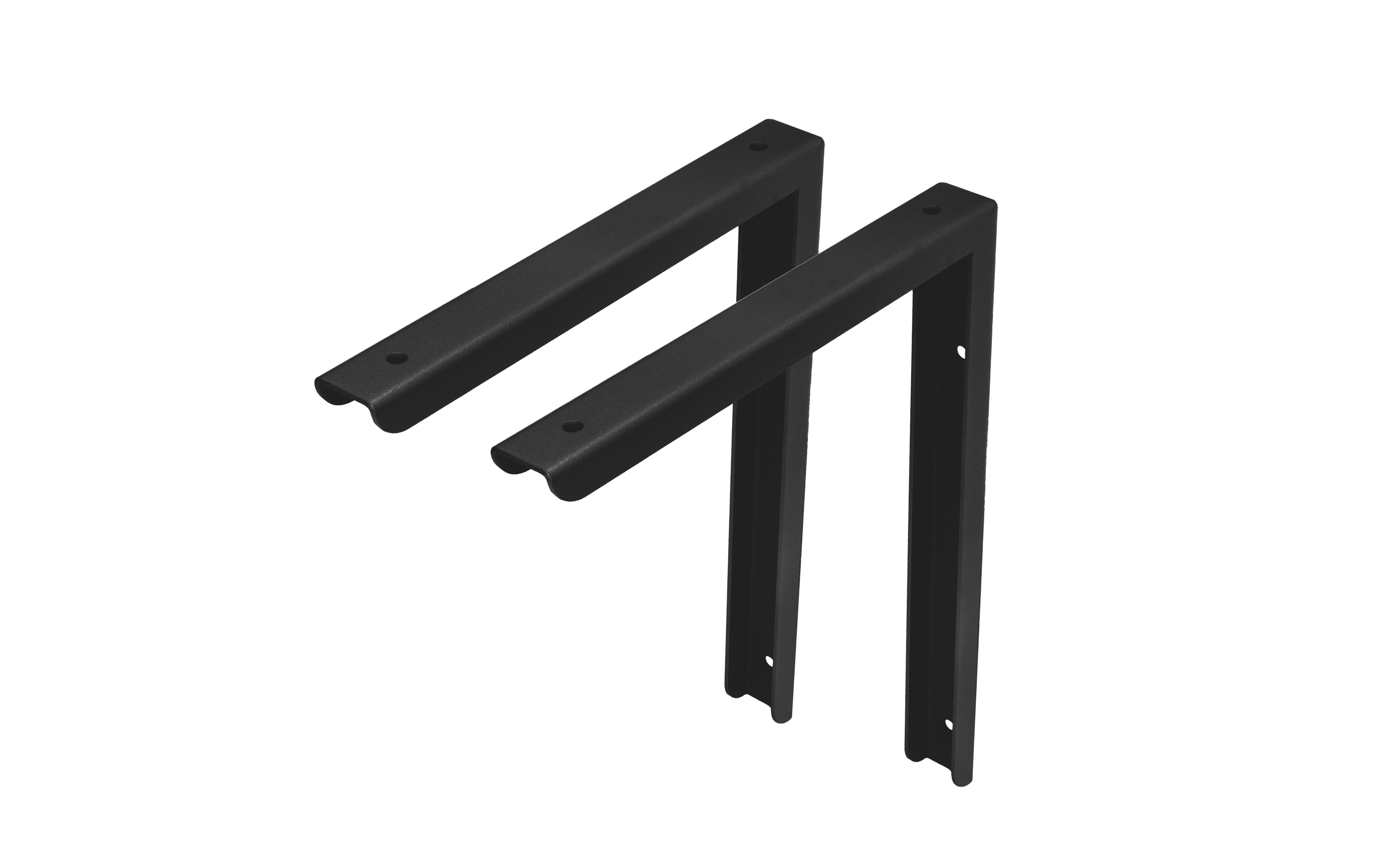 Modesty panel fixing bracket, black structure color (250 x 300 mm)