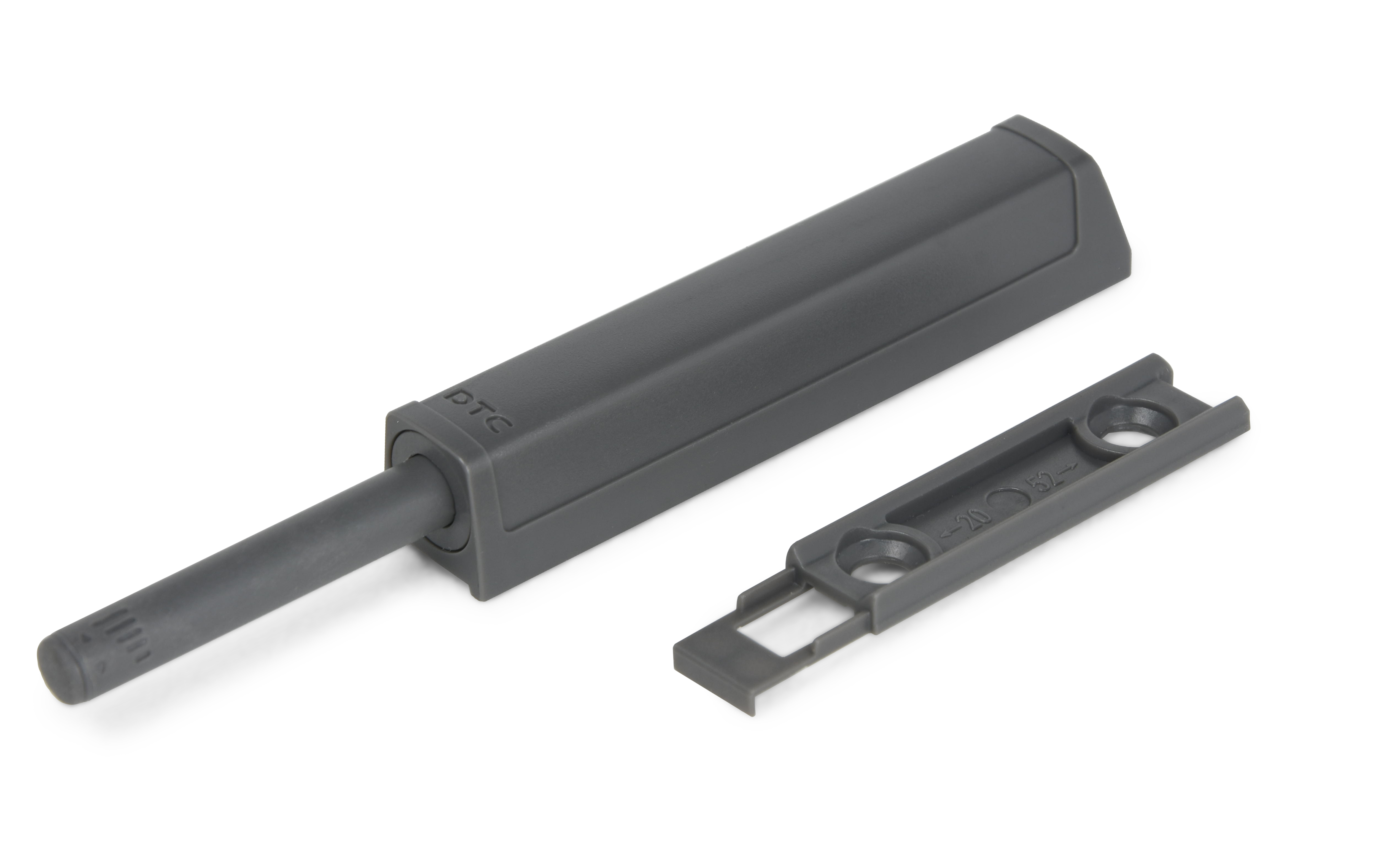 Push open latch - gumiran mehanizem v ohišju , antracit