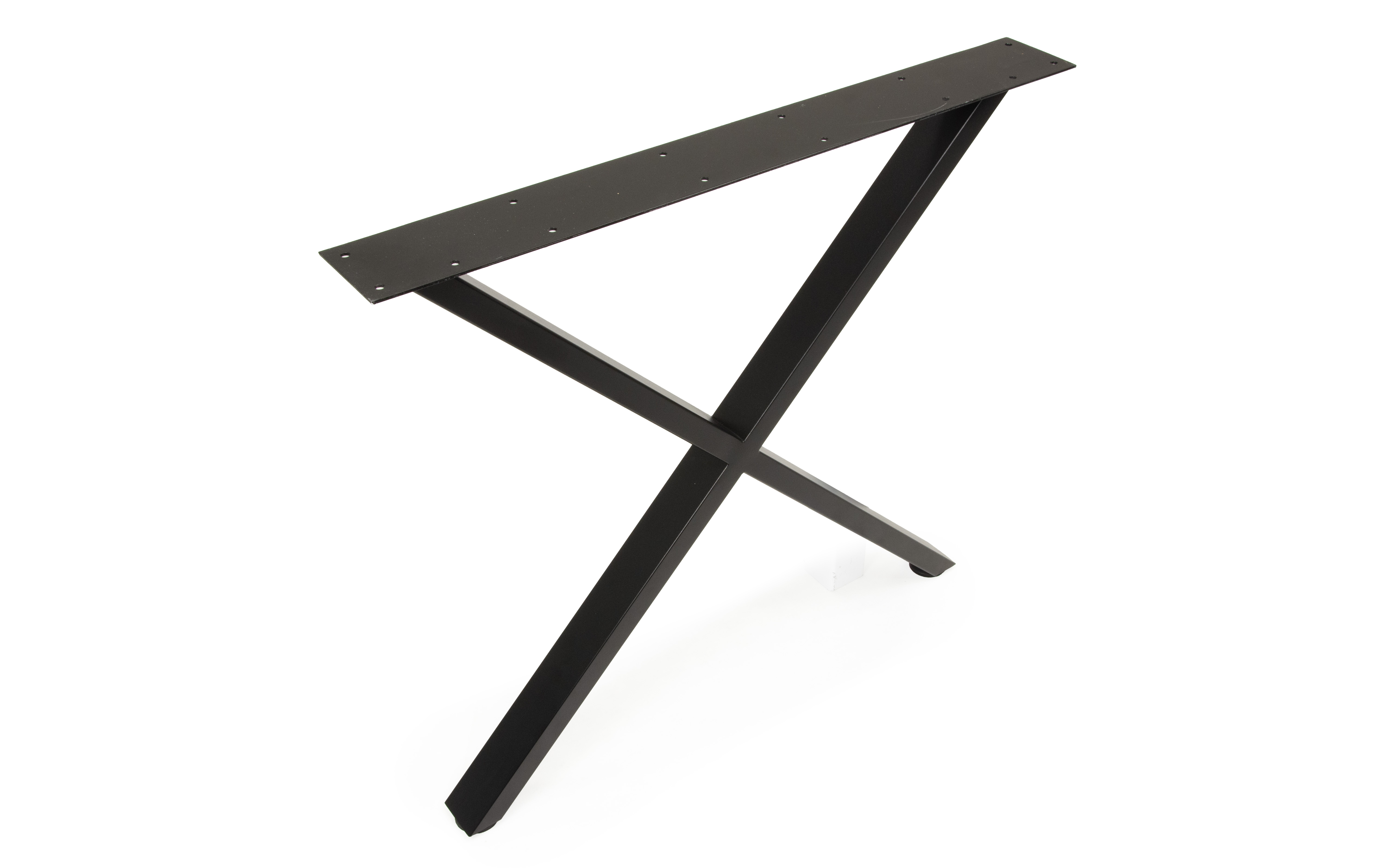 Table leg Black Iron X, black structure