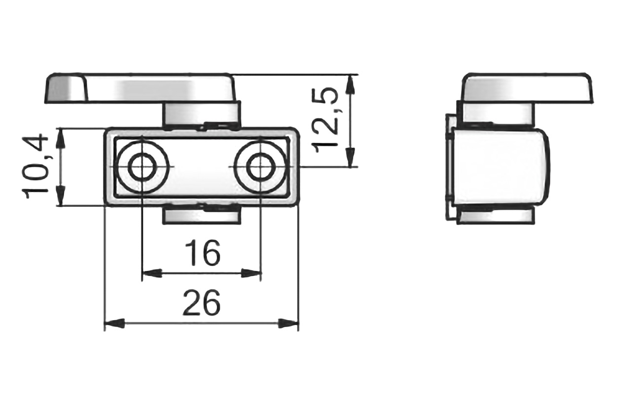 Zatič 161.3 LEHMANN za trozaporno ključavnico