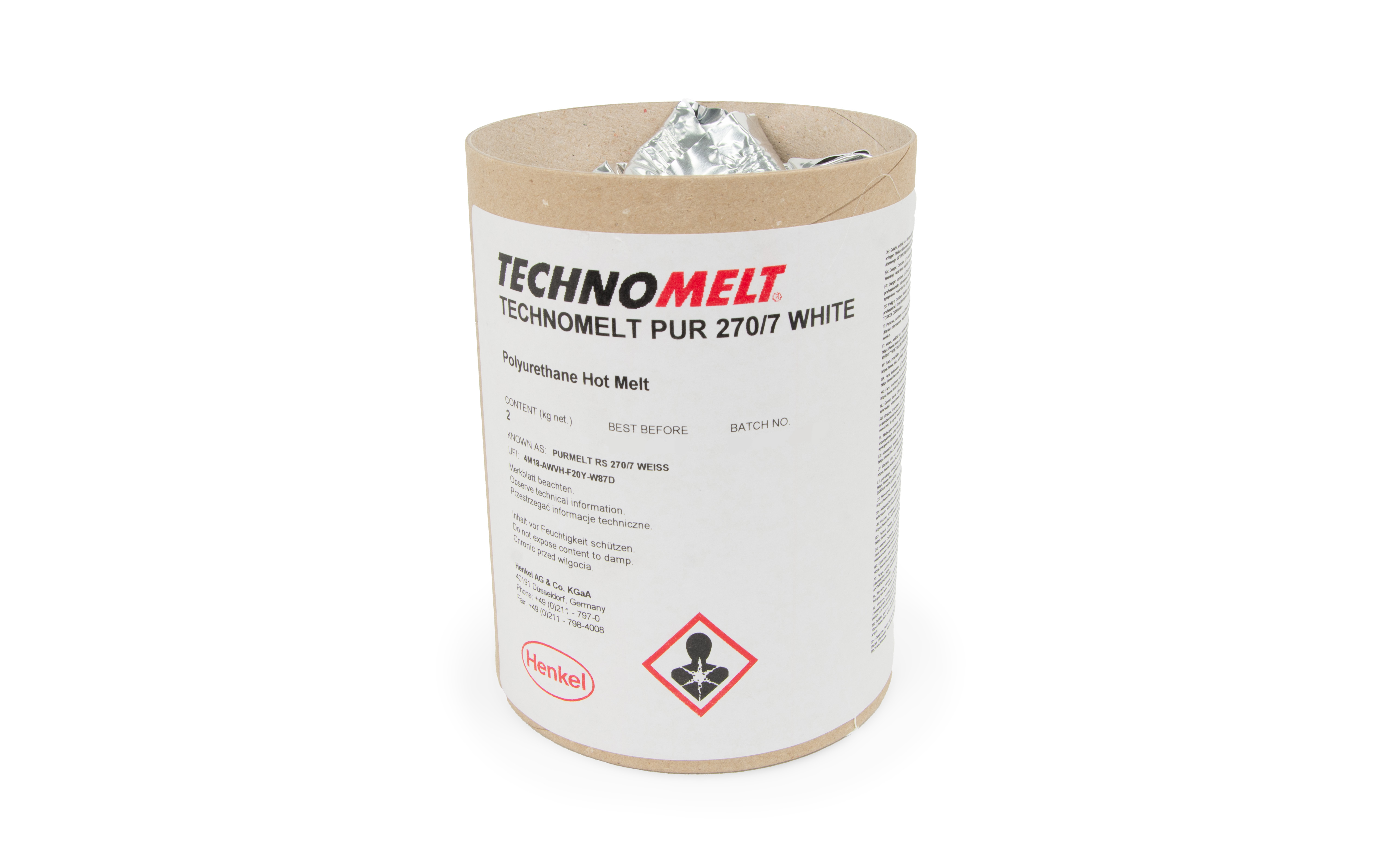 Technomelt PUR 270/7 white, block, 2 Kg