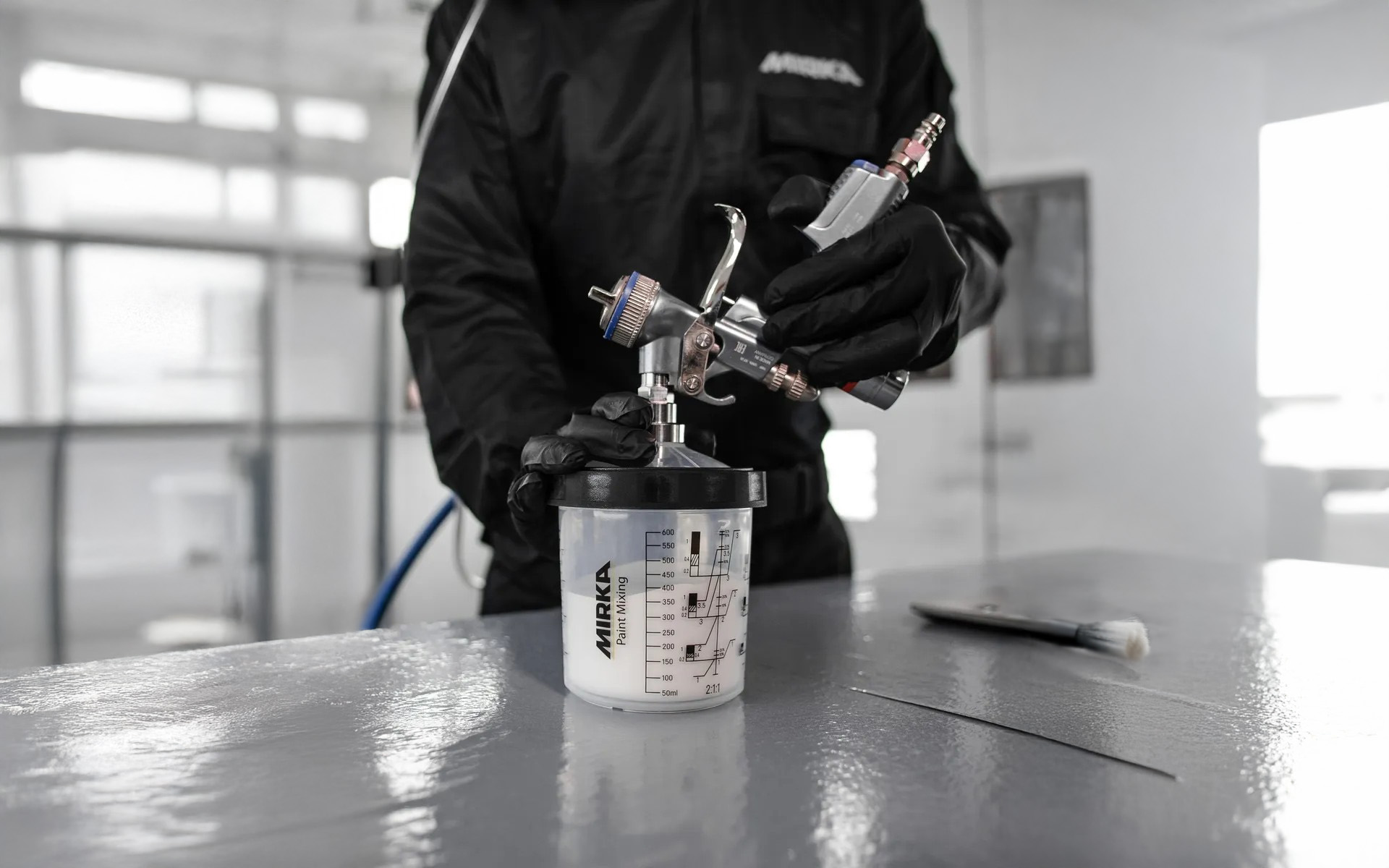 Paint Cup System 650 ml, Filter Lid 190 µm, 50/pack