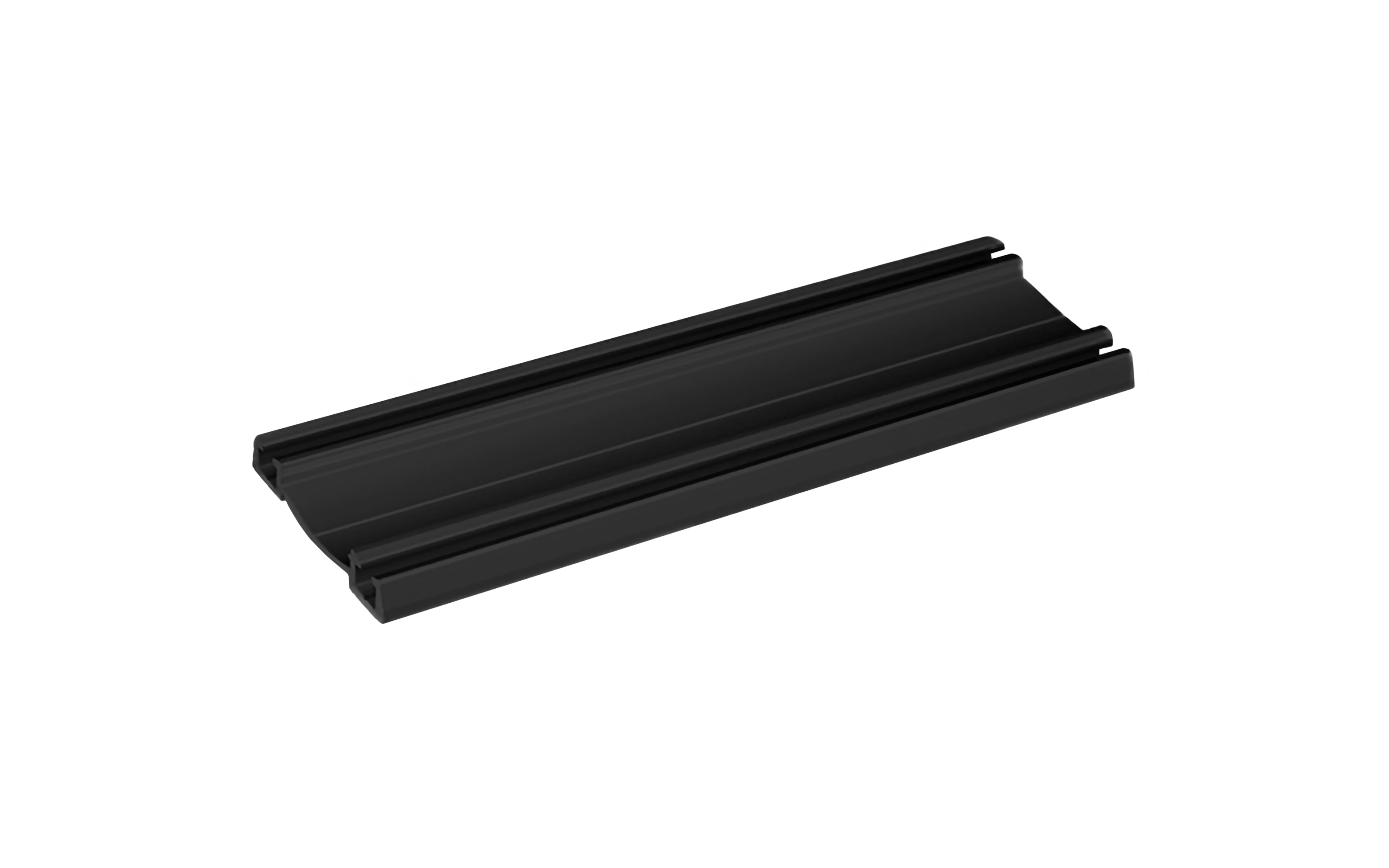 Lower guide Gemini, length 6000 mm, in black color