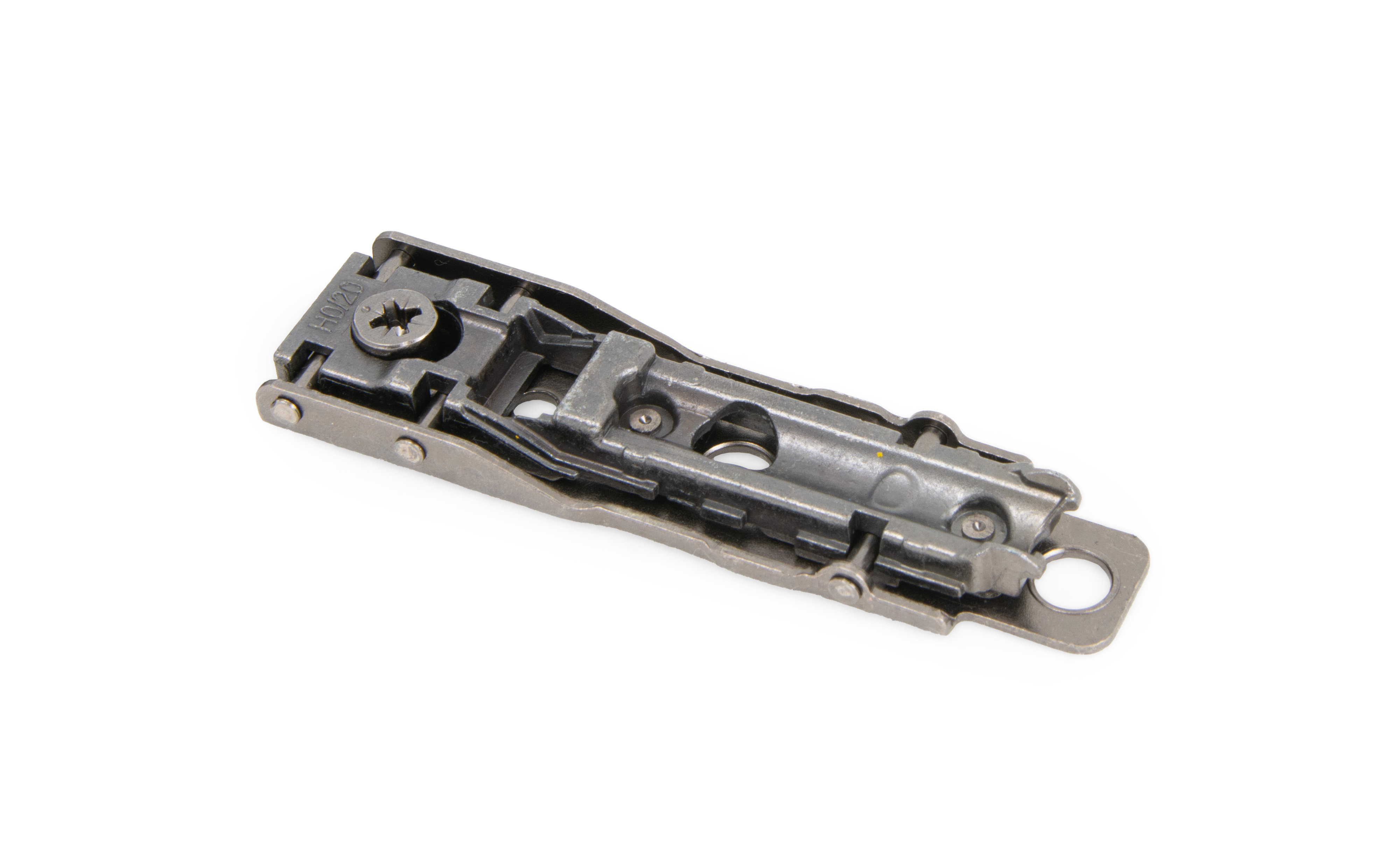 In-line up & down cam adjustable mounting plate, height 0 mm.