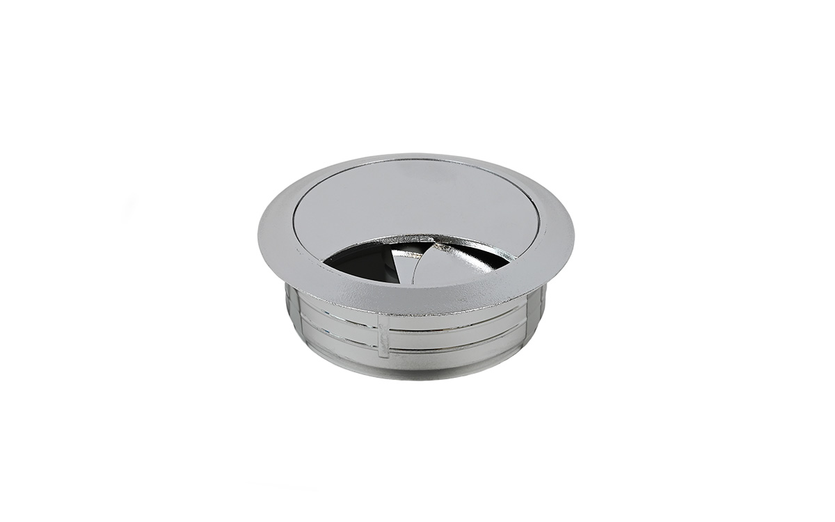 Cable grommet D = 60 mm, chrome