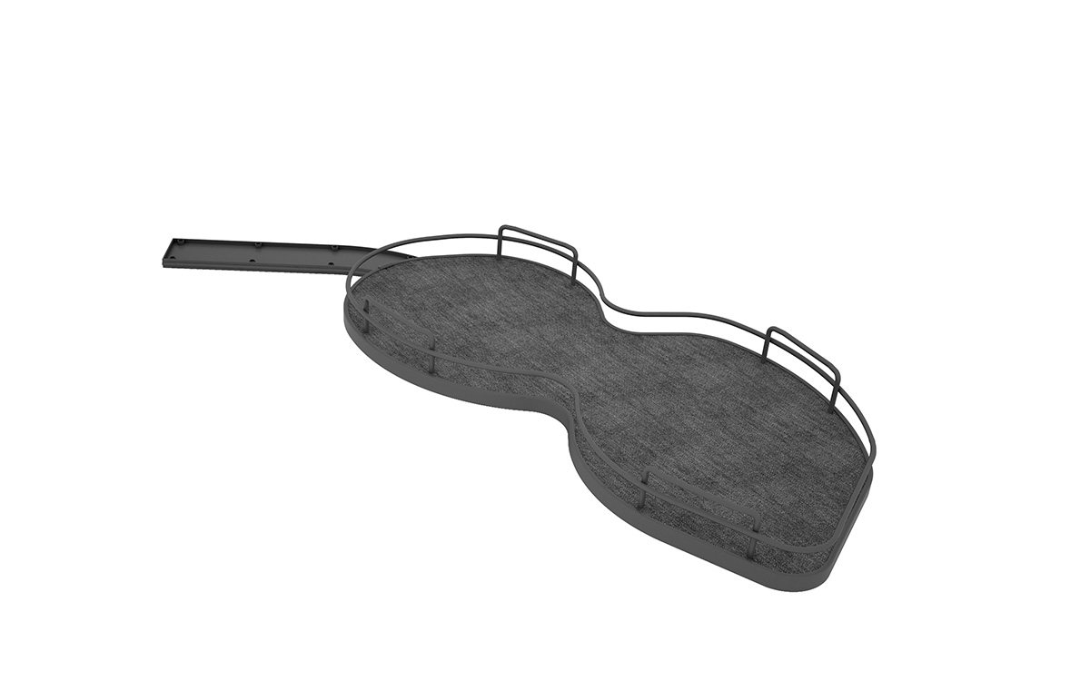 Sige INFINITY LINE NUVOLA, two right shelves, anthracite